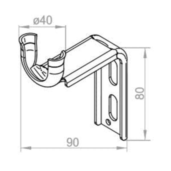 Kastenlager Lang 90mm - 2 Stück - Fenstergigant