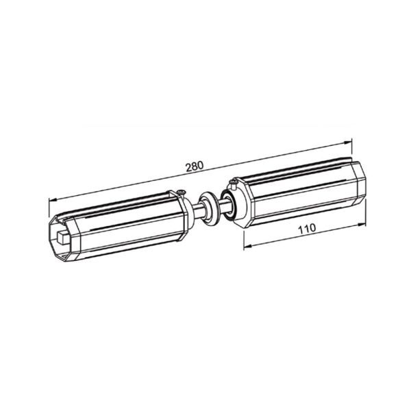 Kupplung mit Mini-Kugellager 28mm für SW40