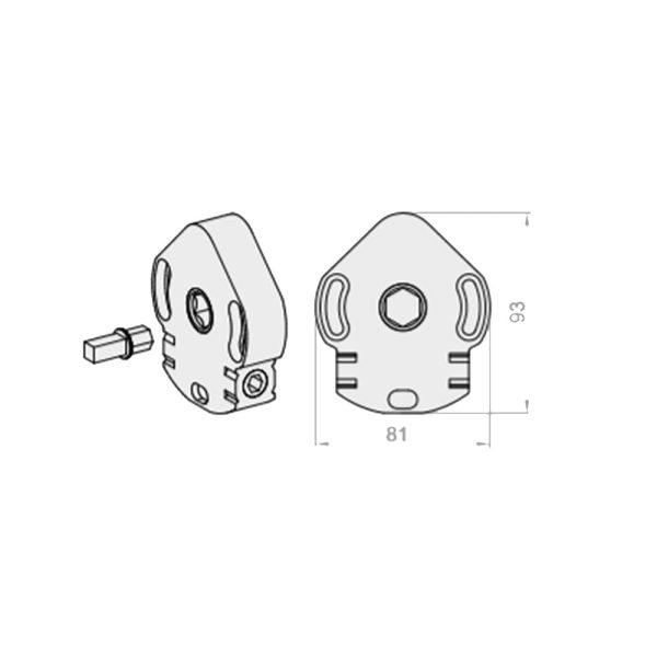 Kurbelgetriebe 11:1 bis 32kg Kurbelmechanismus ACEC - Fenstergigant