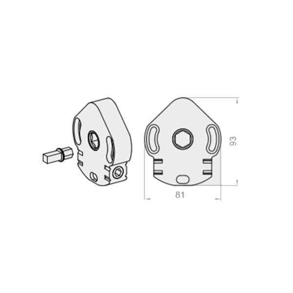Kurbelgetriebe 8:1 bis 22kg Kurbelmechanismus ACEC - Fenstergigant