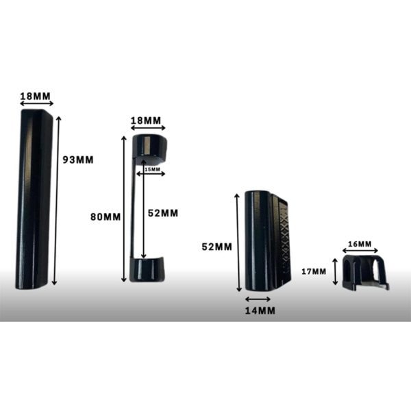 Maco Abdeckkappen 4teiliges Set - Anthrazit - Fenstergigant