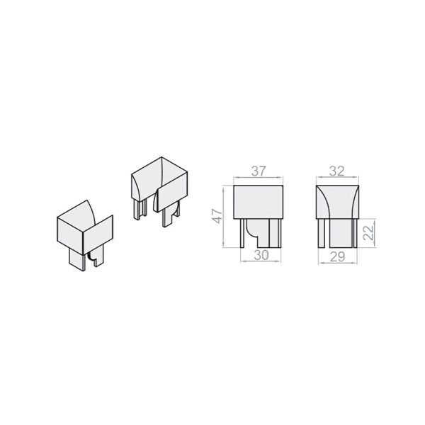Einlauftrichter für Führungsschiene für Außenrevision SN5000 RSD-060 - Fenstergigant