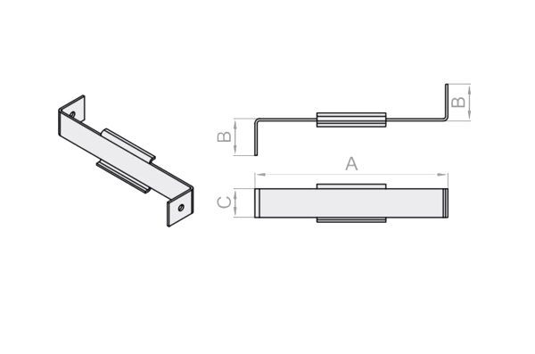 Portos Montagehalter System IT2000 205mm