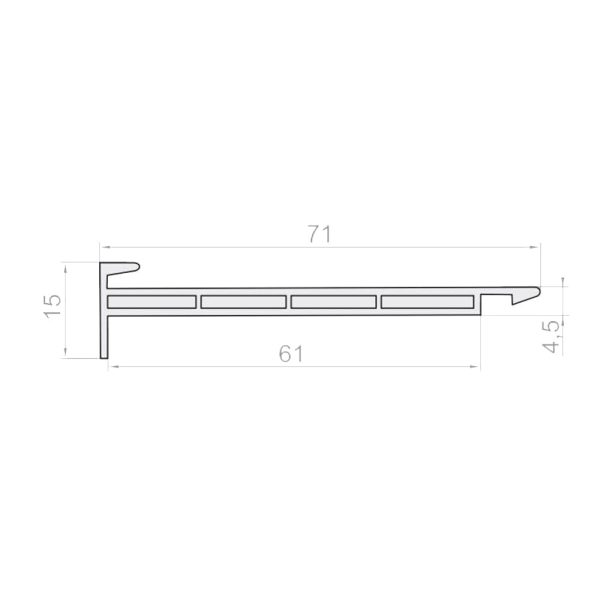Portos PVC Adapterprofil für Fensterprofile RN1 - Fenstergigant