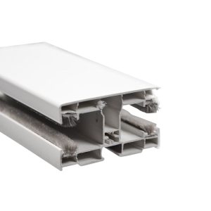 Portos PVC Doppelführungsschiene mit Bürstendichtung 60/35/13 mm - Fenstergigant