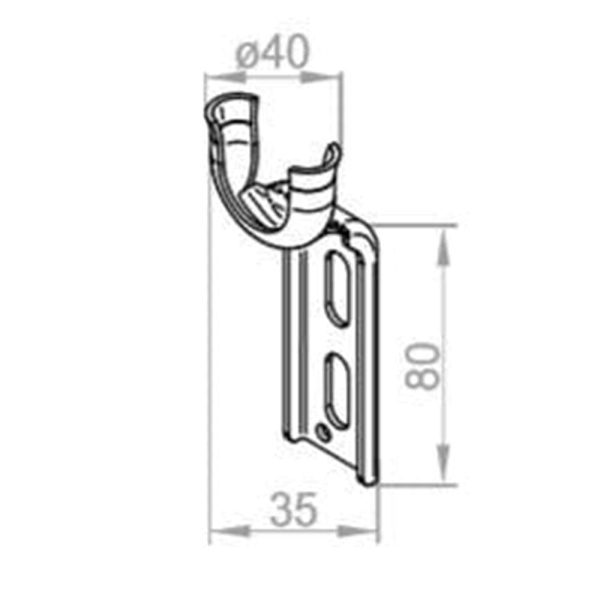 Portos Rollladenmotor Aufhängung SW60 Set - Fenstergigant