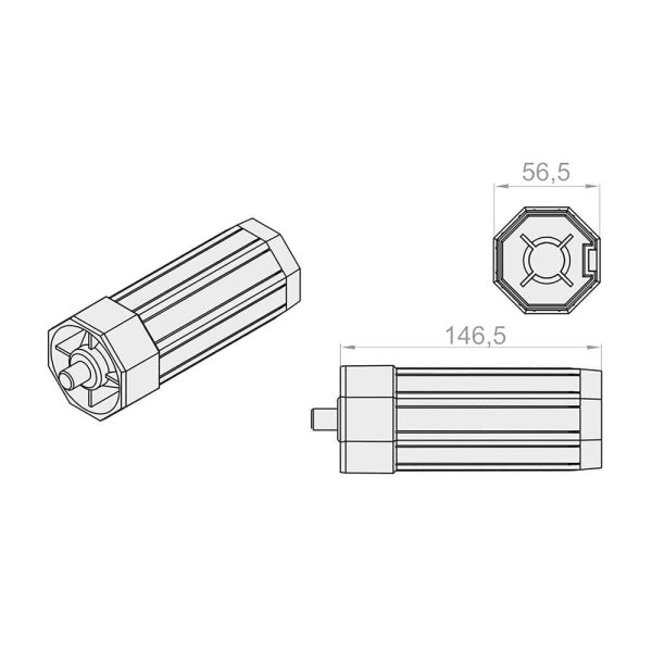 Portos Rollladenmotor Aufhängung SW60 Set - Fenstergigant