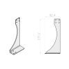 Portos Statikkonsole NPT-080 für Rollladenkasten 250 - Fenstergigant