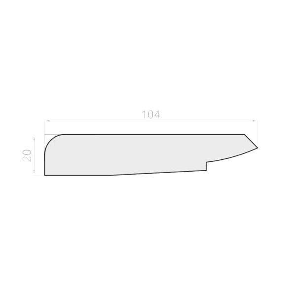Portos TP1000K Styroporeinsatz Dämmung 104x20mm für Rollladenkasten 180/220/250 - Fenstergigant