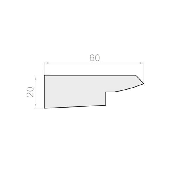 Portos TP1000K Styroporeinsatz Dämmung 60x20mm für Rollladenkasten 180/220/250 - Fenstergigant