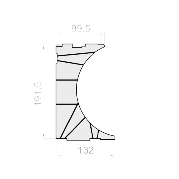 Portos TP1000K Styroporeinsatz für Blendkappe 220 - Fenstergigant