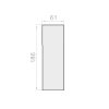 Portos TP1000K Styroporeinsatz Graphit Vertiefung 62mm für Rollladenkasten 220 - Fenstergigant