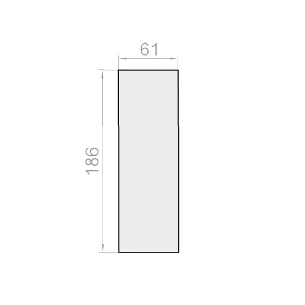 Portos TP1000K Styroporeinsatz Graphit Vertiefung 62mm für Rollladenkasten 220 - Fenstergigant