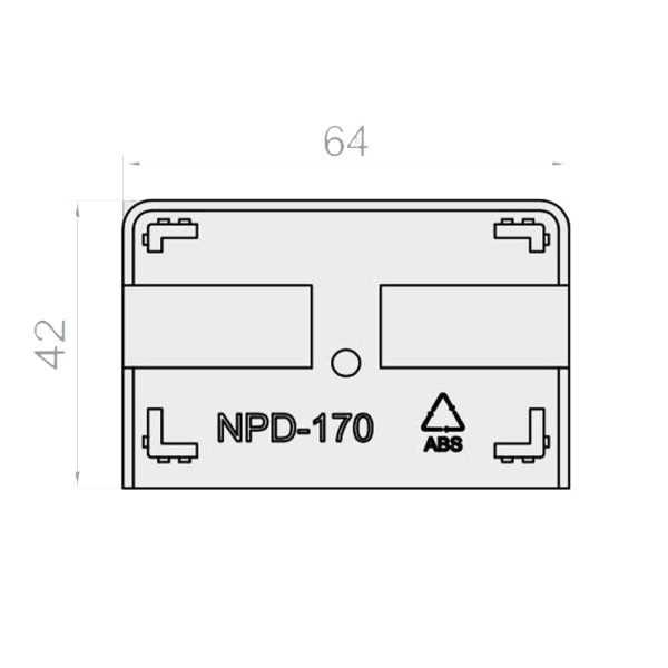 Portos Untere Blende für Doppelführungsschiene NPD-170 - Fenstergigant