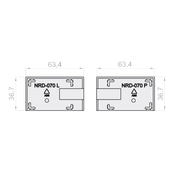 Portos Untere Blende für Führungsschienen RK16 NRD-070 - Fenstergigant
