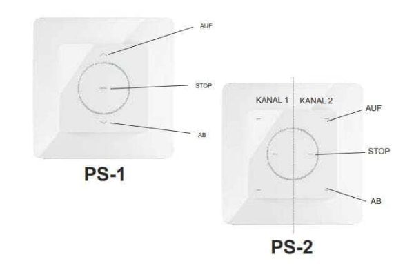 Portos Wandtaster PS-2 2-Kanal - Fenstergigant