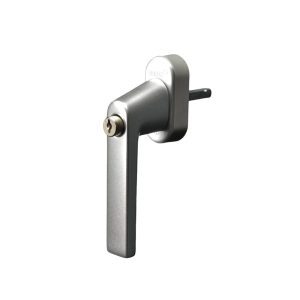 Rehau Fenstergriff Linea Abschliessbar mit Secustik Silber - Fenstergigant