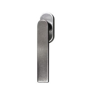 Rehau Fenstergriff Linea mit Secustik Alu Stahl Matt - Fenstergigant