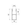 Rolladen Aluminium Führungsschiene 53/22 mm - Fenstergigant