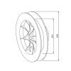 Rolladen Gurtscheibe ∅190mm mit Stift für SW60