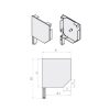 Portos Blendenkappen Seitenblende 45° ST2000 BS205
