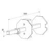 Rolltor Kapsel SW102 mit verstellbarem Stift - Fenstergigant