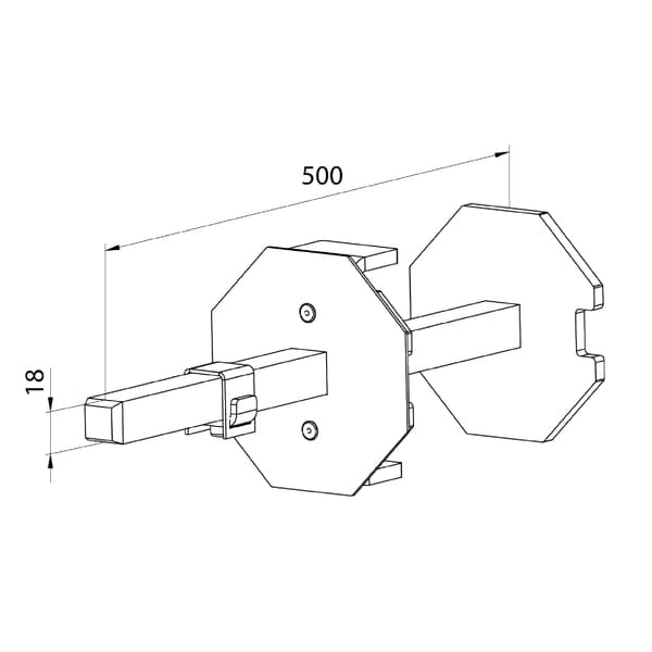 Rolltor Kapsel SW102 mit verstellbarem Stift - Fenstergigant