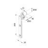 Rolltor Metall-Polyamid Einlaufrolle PP89 PPW110