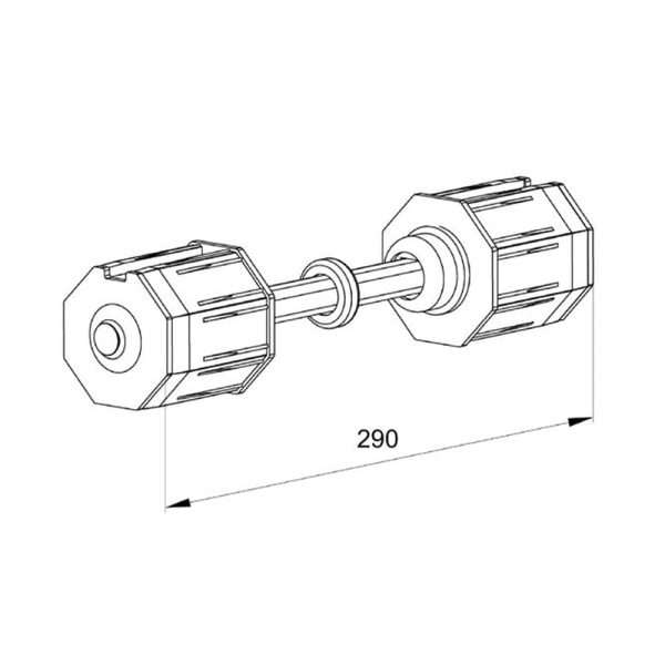 Rolltor PVC Kapsel SW60 mit gemeinsamen Antrieb