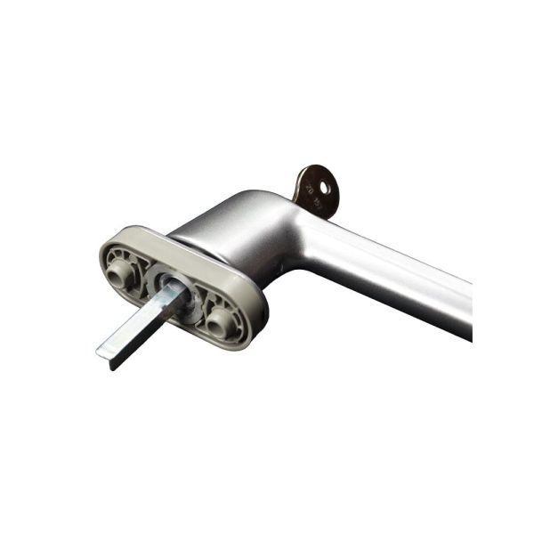 Schüco Fenstergriff Abschließbar Silber 234635 - Fenstergigant