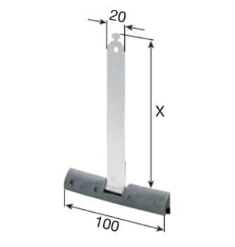 Selve Aufhängefeder Stahl 135/20mm zum Einhängen Set - Fenstergigant