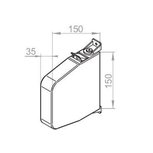 Selve Gurtwickler mit Gehäuse bis 22mm breiten Gurt 6m Länge Weiss - Fenstergigant