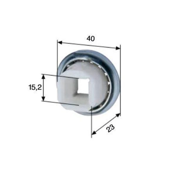 Selve Kugellager 40mm mit Bund Ø15,2mm Innendurchmesser - Fenstergigant
