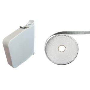Portos Maxi Rolladen 14mm Gurt und 11m Gurtwickler Weiss Set - Fenstergigant