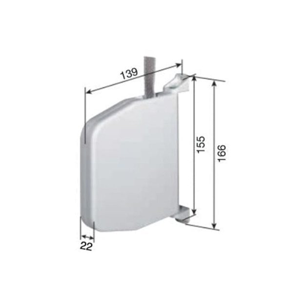 Selve Mini Gurtwickler bis 14mm mit 5m Gurt Anthrazit - Fenstergigant