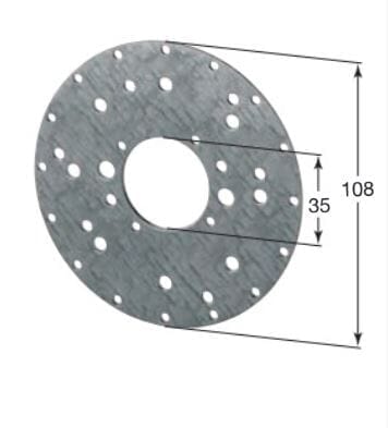 Selve Motoren Montageplatte Ø108mm - Fenstergigant