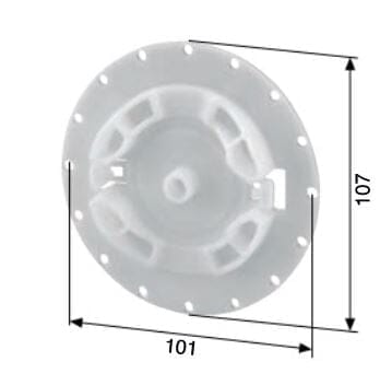 Selve Motorlager für Aufsatzelemente Ø107mm