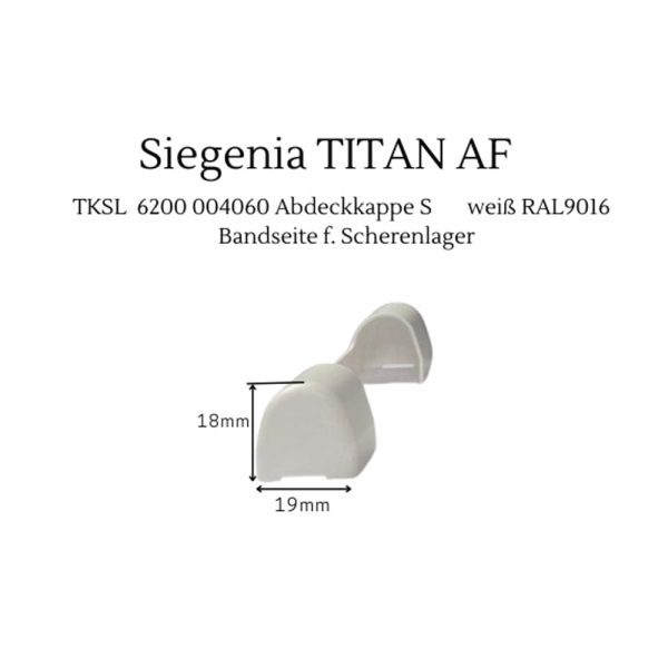 Siegenia Abdeckkappen Set TITAN AF - Weiß - Fenstergigant