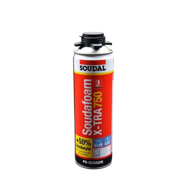 Soudal 1K Pistolenschaum Soudafoam X-tra 750 B2 500ml - Fenstergigant