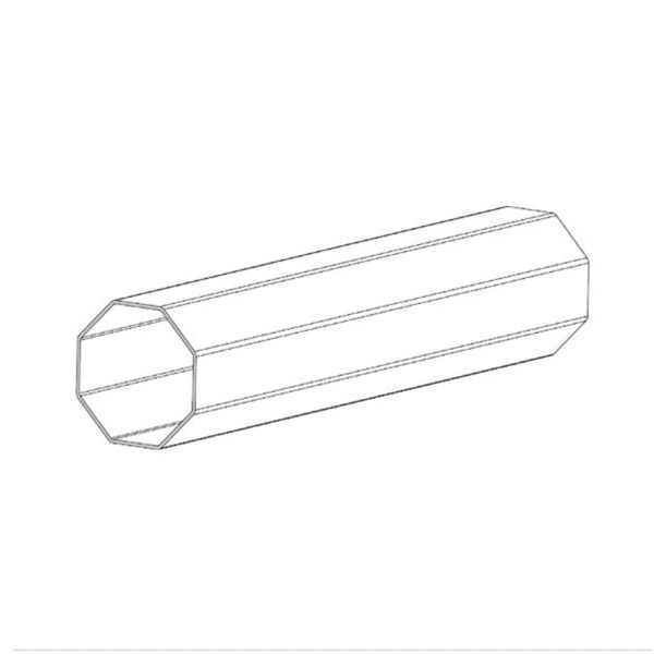 Stahlwelle Achtkant SW Ø102 x 2,5mm