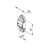 Steckleitrolle mit Bürste 14mm für Vorbaurollladen - Fenstergigant