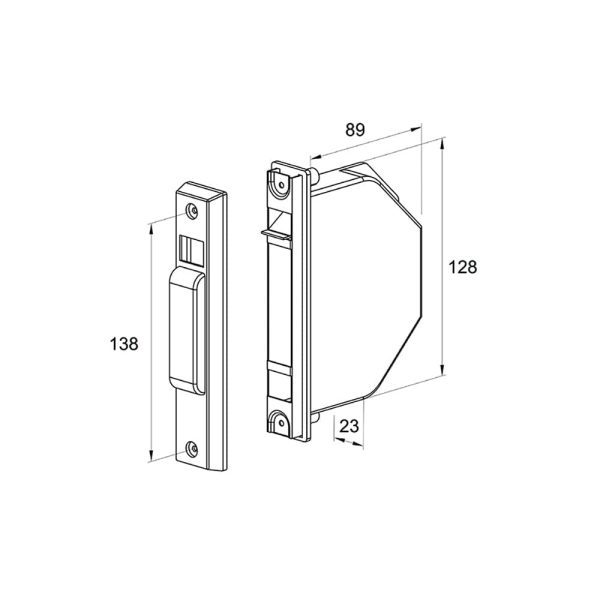 Unterputz Gurtwickler für 14mm breiten Gurt und 4,2m Länge - Fenstergigant