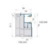 VEKA PVC Aufbauprofil 108.239