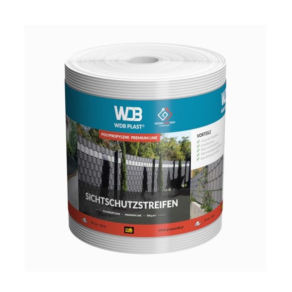 WDB Plast Sichtschutzband PVC Premium Line 190mm - Fenstergigant