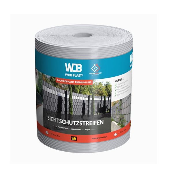WDB Plast Sichtschutzband PVC Premium Line 190mm - Fenstergigant