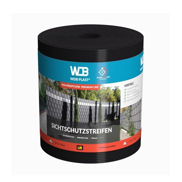 WDB Plast Sichtschutzband PVC Premium Line 190mm - Fenstergigant