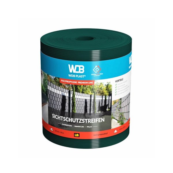 WDB Plast Sichtschutzband PVC Premium Line 190mm - Fenstergigant