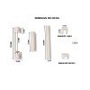 Winkhaus Abdeckkappen bis 130kg 5teiliges Set - Fenstergigant