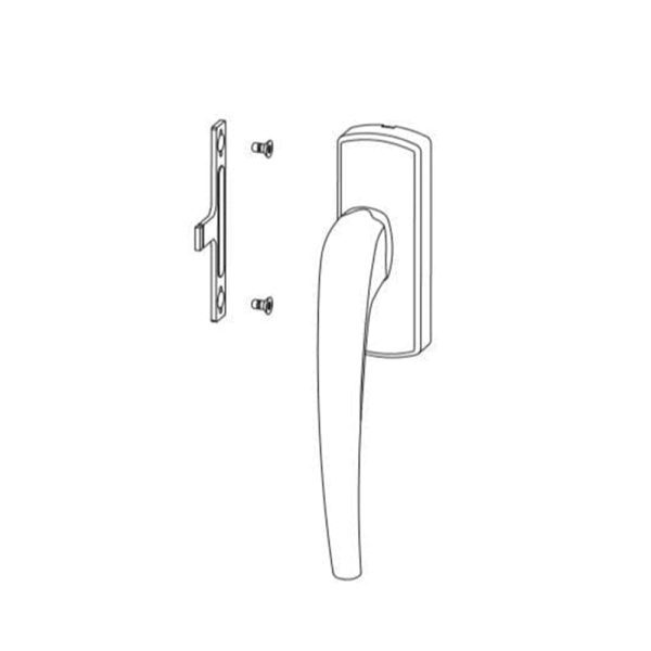 Winkhaus Fenstergriff für Schiebekippelemente mit Aufschraubgetriebe Silber GF.ASG.LS.EV1 - Fenstergigant
