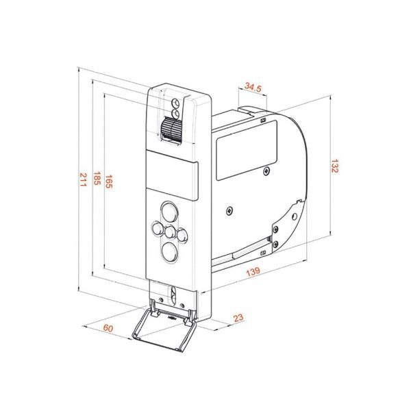 WIR eWickler Funk Standard eW830-F für Unterputz 23mm Gurtband - Fenstergigant